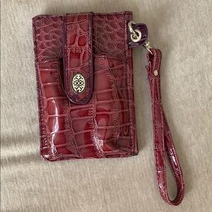 Faux Crocodile Skin Wallet